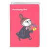 Gakken Staful Moomin Household Account Book, A5, Red Flowers D14018