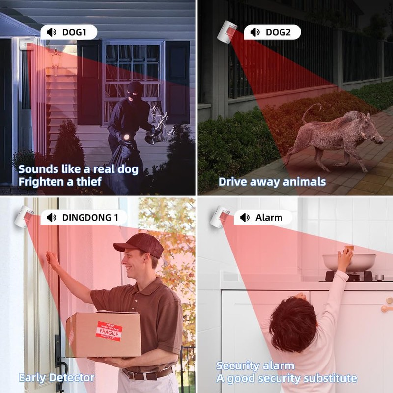 S SELDORAUK PIR Motion Sensor Door Bell Shop Visitor Alert