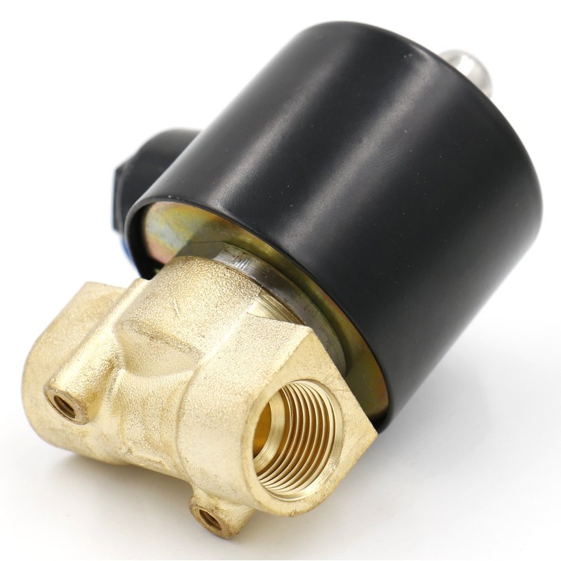 Heschen Brass Solenoid Valve 2W-040-10 Direct Acting 24 VDC PT3/8