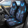chaqlin Neon Blue Wolf Car Seat Covers Set, Women Men