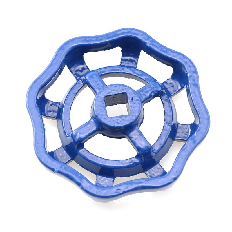 PZRT Cast Iron Outside Faucet Round Wheel Handle, Hose Bib