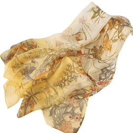 FAIRYGATE Scarves & Scarves for Women Fashion Women's Scarf Stole Neckerchief Scarf Made of Chiffon for Spring Summer All Year Round, 51033, 63 x 20 Inch