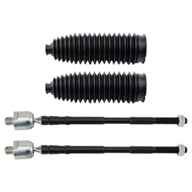 TRQ Front Steering Kit Steering Rack & Pinion Bellow Tie Rod Compatible with 2016-2021 Subaru Crosstrek 2014-2018 Forester 2017-2019 Impreza 2013-2015 XV Crosstrek