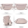 Sasrymnl Small bum bag women's beige shoulder bag women's small