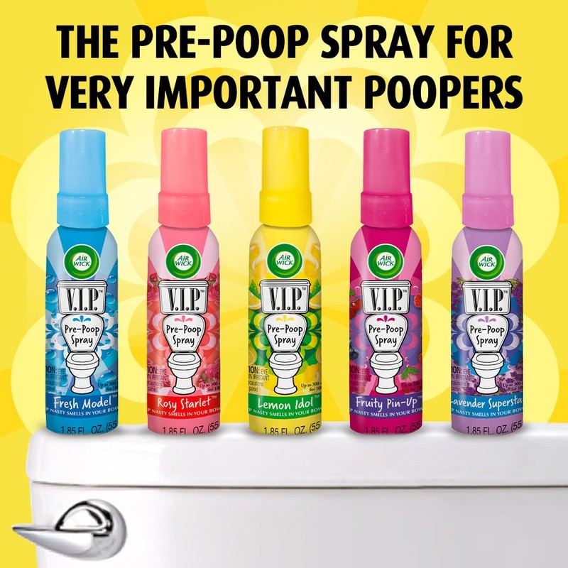 Air Wick VIP Pre-Poop Spray, Lavender Superstar, 2x1.85oz
