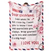 Girlfriend Gifts, Girlfriend Birthday Presents, Anniversary Blanket Gifts for Girlfriend,