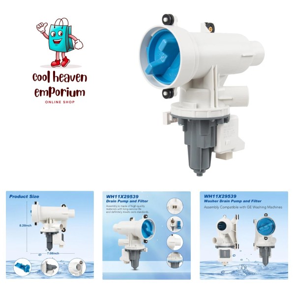 GE Washer Drain Pump Assembly and Filter | Washing Machine