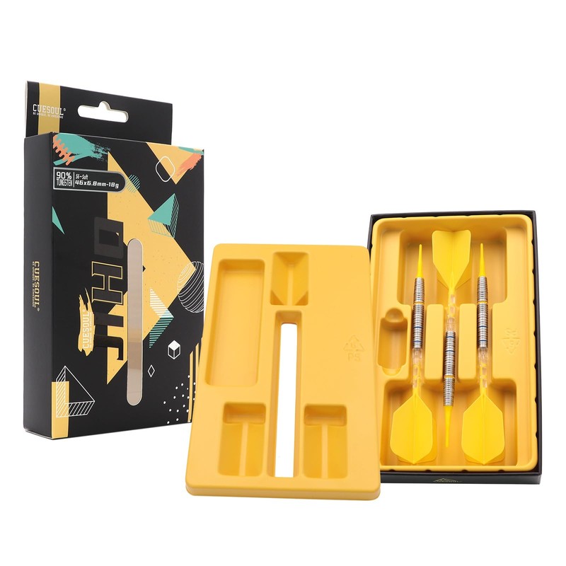 CUESOUL JIHO S6 18g Soft Tip 90% Tungsten Dart Set