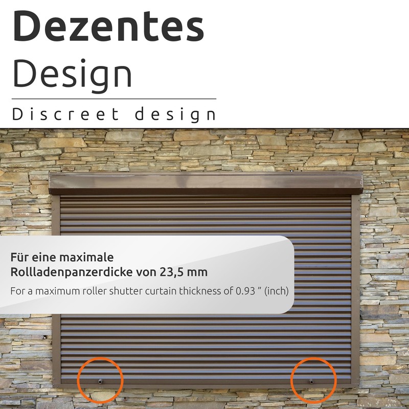 ECENCE Stop Stop for Roller Shutters, Set of 8, 40