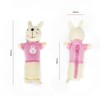 XIANFANG Plush Bunny Cosmetic Bag with Large Capacity, Soft and
