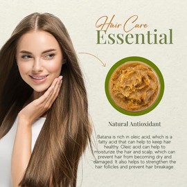 Aceite de Batana real para el crecimiento del cabello Aceite de Batana 100 por ciento puro de Honduras, aceite de Batana sin refinar puro y natural pa
