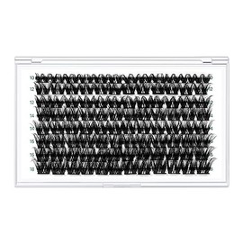 KEYYOU Lash Clusters,96 Pcs Cluster Lashes D Curl 10-18MIX DIY Lash Extensions Eyelash Clusters,KEYYOU Volume Wispy Individual Lashes Soft&Comfortable Easy DIY at Home(Y31,D-10-18MIX)