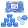Beauticom® (10G (6 Pieces), Blue) Frosted Container Jars with Inner
