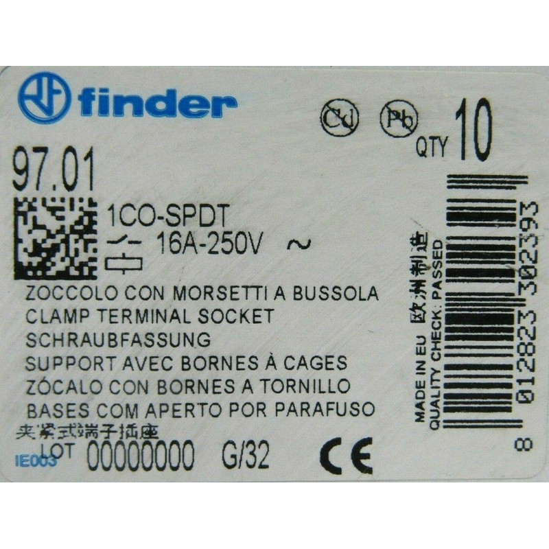 finder 97.01 Screw Socket