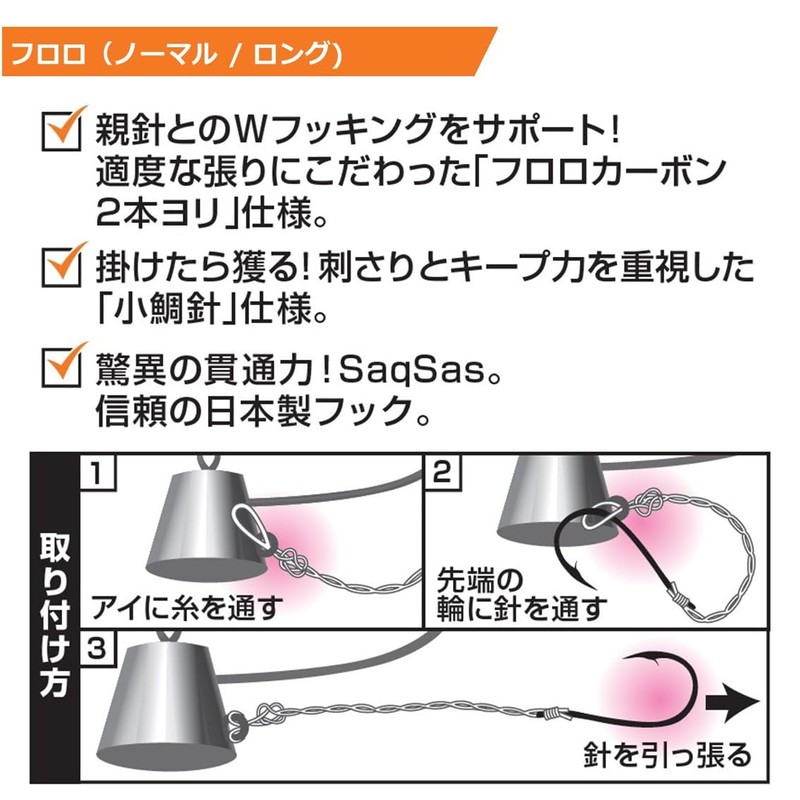 DAIWA Red Fang Taitenya Replacement Grandson Needle SS Fluoro N