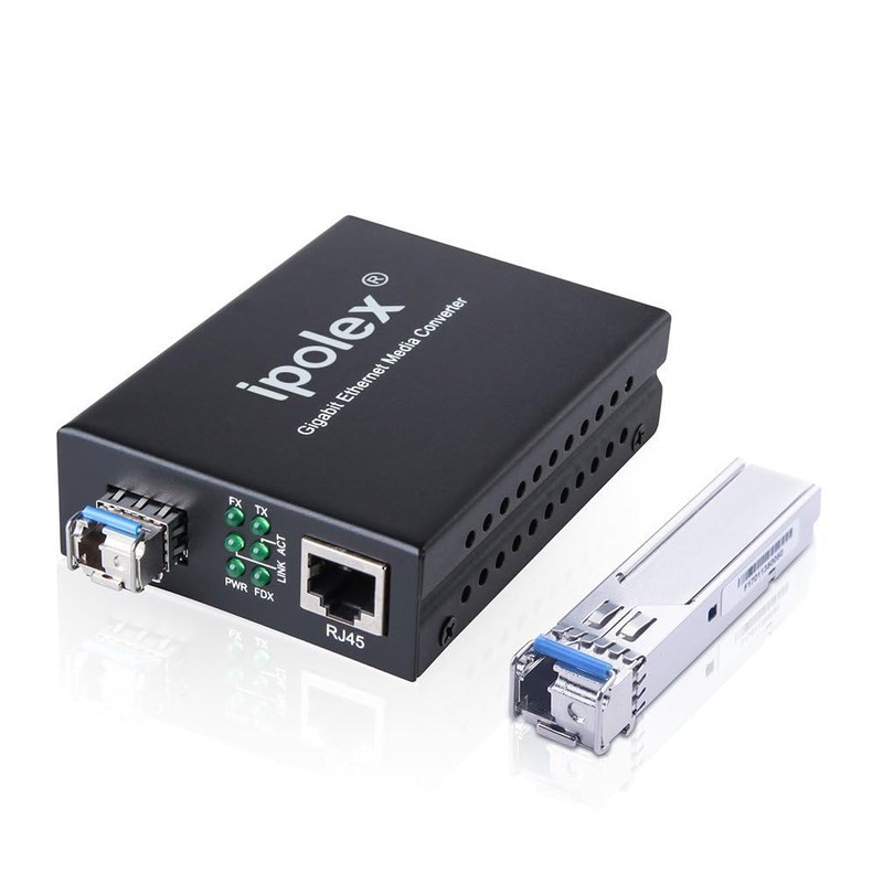 1 Pair 1.25G Gigabit Optical Media Converter Single Mode Single