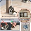 2 Pack 90 Degree self-Locking Folding Hinge Lock Steel Foldable