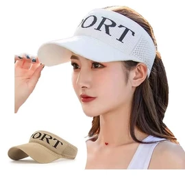 LAC NA Women's Sun Visor, Golf, Running, Sports, Golf, Jogging, Shade, Sun Protection, One Size Fits Most, Sun Shade, Hat, Visor, Black