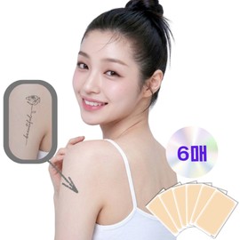 Onsom tattoo cover stickers 6 sheets, covering tattoo scars, 1 set, Terracotta Rose / 온솜 타투 커버 스티커 6매입 문신 흉터 가리기, 1세트, 테라코타 로즈