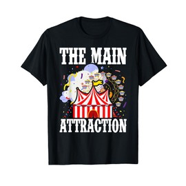 Kids The Attraction Circus Carnival Children Birthday Party T-Shirt