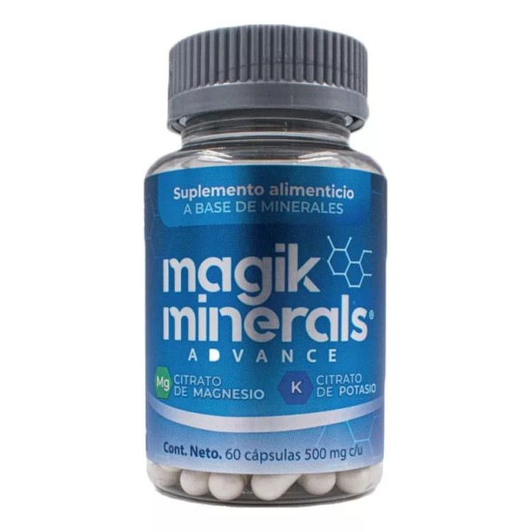 magic minerals Suplemento Vitamina C Magnesio Potasio- Magik Minerals 60cap