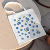 EJGFS Blueberry Tote Bag with Magnetic Buckle for Girls, Women