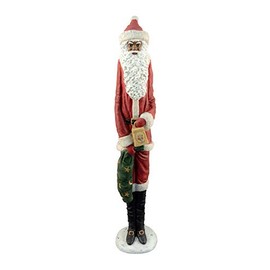 Ebony Treasures African American Santa with Giftsack 19" H
