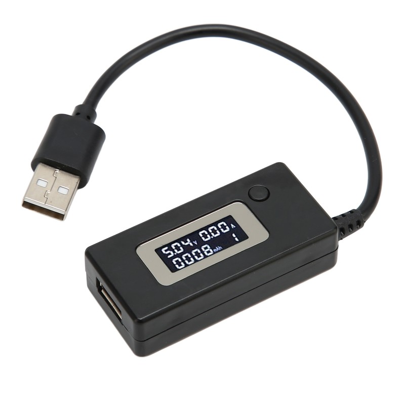 USB Voltage Current Tester LCD Display 50mA‑3500mA USB Multimeter 3‑15V