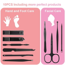 Manicure Kit, OKOM Manicure Set, Mens Grooming Kit, Nail Care Set, Manicure Kit for Men and Women,Nail Kit,Grooming Kit,Nail Clipper Set,Stocking Stuffers,Stocking Stuffers for Teen Boys,Gifts for Men