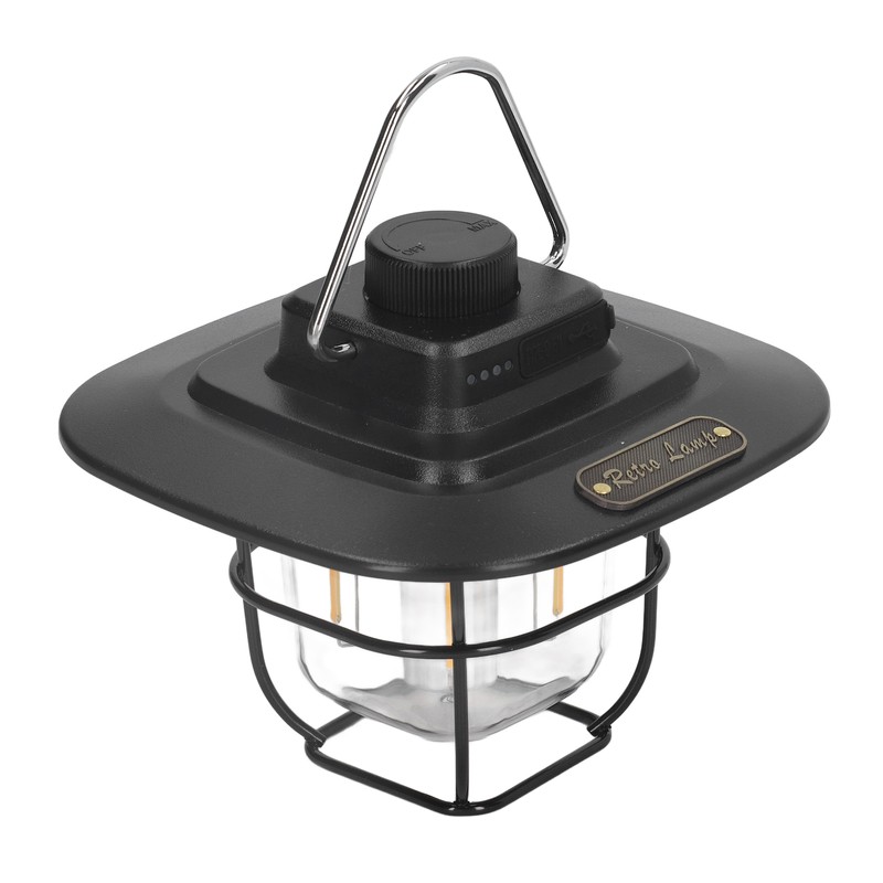 Camping Lantern Rechargeable Battery Powered Outdoor Potable Walking Tent Lamp