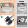 Adjustable Rolling Pin with Thickness Rings for Baking -Non Stick