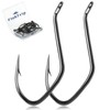 FishTrip Catfish Hooks Big River Hooks, 50pcs Live Cut Bait