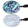 SUNYIK Natural Abalone Shell Pendant Necklaces for Women Unisex Assorted