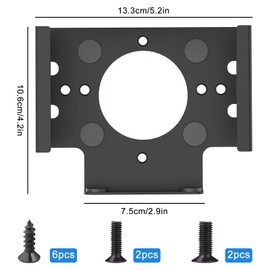 Mac Mini M4 Stand, VESA Mount for Mac Mini M4/Mac Mini M4 Pro, Carbon Steel Bracket Wall Mount/Desk Mount/Monitor Mount, Ventilation Heat Dissipation, Space-Saving (Black)