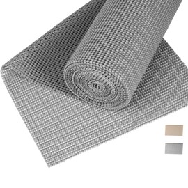 PANGP Forro de Cajón para Estantería, Forros No Adhesivos, Revestimiento de Estante para Cajones, Forro de Estante Antideslizante Resistente Al Agua Grueso (Grey)