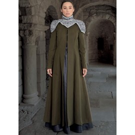 McCall Pattern McCall's Women's Fantasy Coat, Capelet, and Skirt Cosplay Costume, Sizes 14-22 Sewing Pattern, None