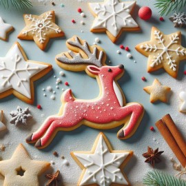 Unbranded Reindeer Deer Christmas 5'' Cookie Cutter Metal Animal