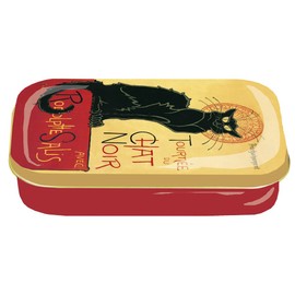 Fridolin Mini Tin Chat Noir Metal Colourful 10 x 6.2 x 2 cm