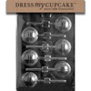 Dress My Cupcake Chocolate Candy Mold, Basketball Lollipop 3D