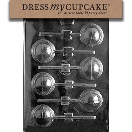 Dress My Cupcake Chocolate Candy Mold, Basketball Lollipop 3D