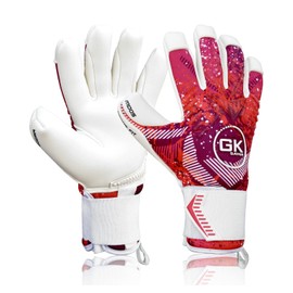 GK Saver Football Goalkeeper Gloves MODESTY MD05 PINK Professional Argo Negative Cut Goalie Gloves Size 6 to 11 GK Goalkeeping Gloves (MD05 PINK NF 9)