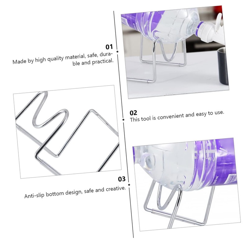 TEHAUX Simple Bottle Holder 5l Water Jug Rack Non-Slip Rubber