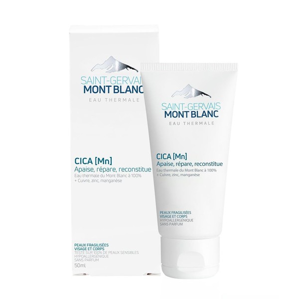 Saint-Gervais Mont Blanc - Cica MN Healing & Repairing Cream for Fragilated Skin - Face & Body - 50 ml