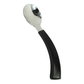 FabaCare Seniors Cutlery Fork and Spoon Set, Especially for Right-Handed Users, Ergonomic Cutlery Special Cutlery, Arthritis Cutlery, Curved, for Restricted Hand Motor Skills