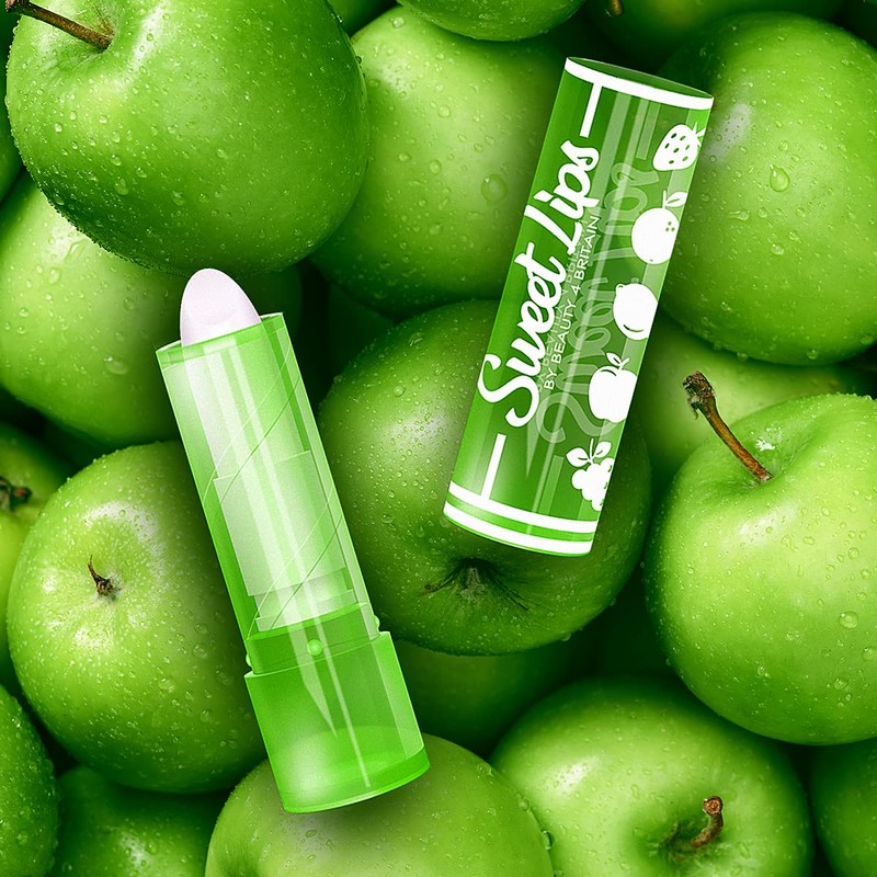Beauty4Britain Sweet Lips Lip Balm Set, 5 Fruity Flavours, Long-Lasting