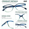 GUD 10 Pack Reading Glasses, Cat Eye Design Readers For