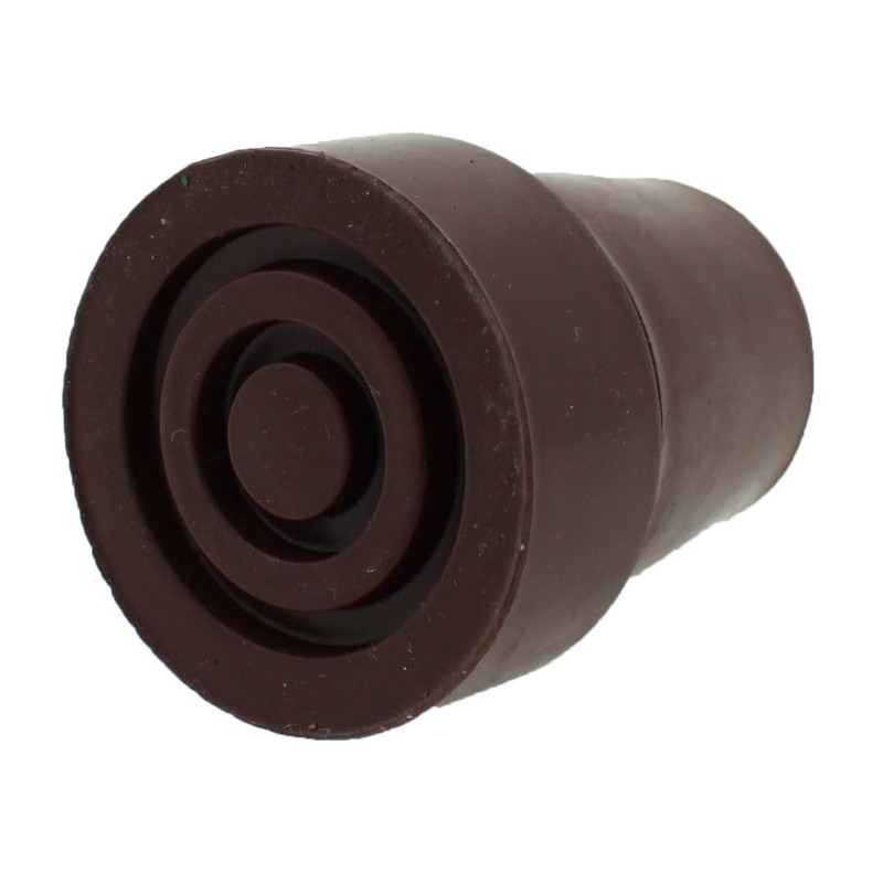 Qty: 4x Brown 19mm (3/4") Rubber Ferrules Tips for Walking