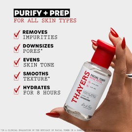 THAYERS Thayers Alcohol-Free Rose Petal Witch Hazel Facial Toner for Glowing Skin, Soothing, Hydrating, Refreshing Toner for Normal and Combination Skin, 3oz