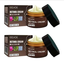 EELHOE Retinol Face Cream Anti-Aging Firming, Brightening and moisturizing face cream Moisturizer Skincare Smooth Comfort  Cleansing Oil Hydrate Hydrating Gentle Radiant Moisture tintedmoisturizer - Specification: 2 bottles