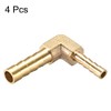 sourcing map Hose Adaptor Brass 90 Degrees 6 mm to